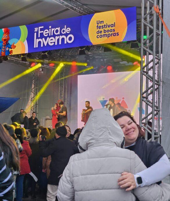 Show na feira de inverno